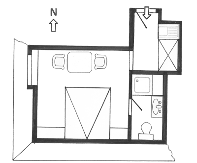 Grundriss Appartement Nr. 6