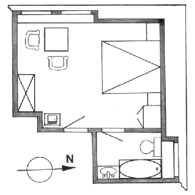 Grundriss Appartement Nr. 7