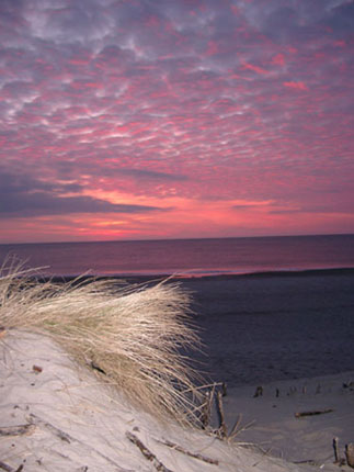 Sonnenuntergang am Strand von Sylt